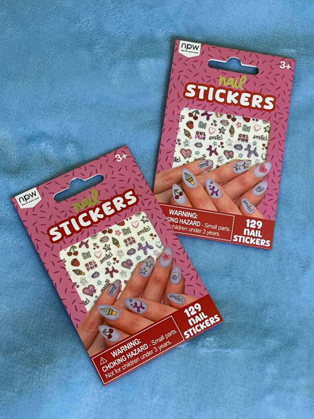 2-Pack npw Nail Stickers Bundle • 258 Stickers Total • NEW Sealed